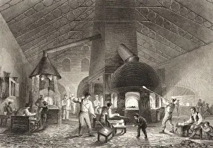 Men and boys at Aspley Pellatts Falcon Glass Works, Holland Street, Blackfriars, London, 1842 Men and boys at Aspley Pellatts Falcon Glass Works, Holland Street, Blackfriars, London, 1842
