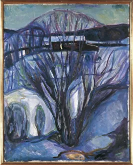 Norway, Oslo, Winter Landscape, Ekely Norway, Oslo, Winter Landscape, Ekely