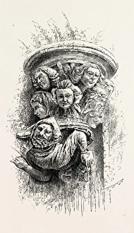 OLD NORSE BOSS, THE OCTAGON, TRONDHJEM CATHEDRAL. Trondheim, historically, Nidaros and Trondhjem OLD NORSE BOSS, THE OCTAGON, TRONDHJEM CATHEDRAL. Trondheim, historically, Nidaros and Trondhjem