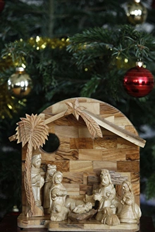 Olive tree Christmas crib made in Bethelehem Olive tree Christmas crib made in Bethelehem