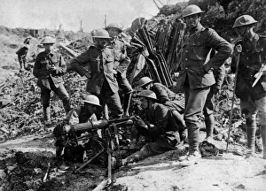 Photograph of Testing Vickers Machine-Gun Photograph of Testing Vickers Machine-Gun