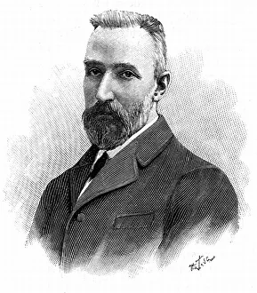 Pierre Curie (1859-1906) French chemist. Awarded Nobel prize for physics in 1903 Pierre Curie (1859-1906) French chemist. Awarded Nobel prize for physics in 1903