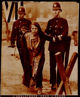 Police officers with women during Great Depression Police officers with women during Great Depression