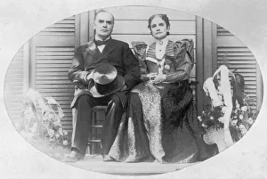 President William McKinely with wife 1896 President William McKinely with wife 1896