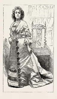 QUEEN HENRIETTA MARIA, Miss Kate Behnke, engraving 1890, UK, U.K., Britain, British QUEEN HENRIETTA MARIA, Miss Kate Behnke, engraving 1890, UK, U.K., Britain, British