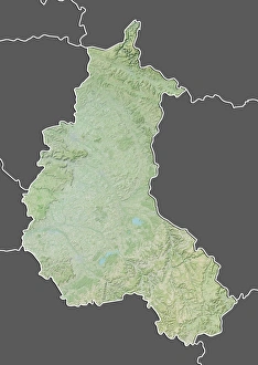 Region of Champagne-Ardenne, France, Relief Map Region of Champagne-Ardenne, France, Relief Map