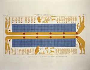 Reproduction of ceiling frescoes of Tomb of Seti I Reproduction of ceiling frescoes of Tomb of Seti I