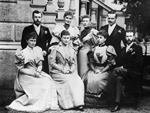 A romanov family portrait c, 1890, nicholas ll (standing left), grand duke sergei alexandrovich (sitting right) A romanov family portrait c, 1890, nicholas ll (standing left), grand duke sergei alexandrovich (sitting right)