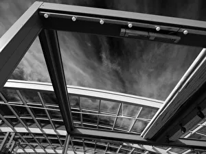 The rooftop area of Westgate, Oxford bw The rooftop area of Westgate, Oxford bw