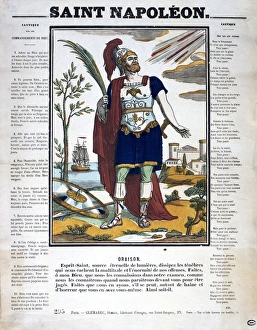 Saint Napoleon: Popular French print glorifying Napoleon Is (1769-1821) military exploits Saint Napoleon: Popular French print glorifying Napoleon Is (1769-1821) military exploits