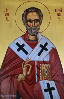 Saint Nicholas Greek orthodox icon Saint Nicholas Greek orthodox icon