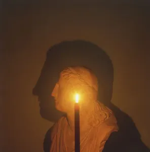 Science Experiment Setup Prints: Shadow of a bust in candle light