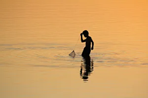 Serenity: fisherman at dusk on Taungthaman Lake, Myanmar 8 Serenity: fisherman at dusk on Taungthaman Lake, Myanmar 8