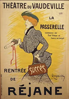 Theatre du Vaudeville: La Passerelle, by Leonetto Cappiello (1875-1942), illustration, 1902 Theatre du Vaudeville: La Passerelle, by Leonetto Cappiello (1875-1942), illustration, 1902