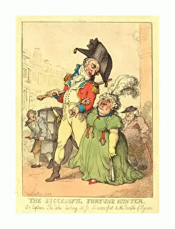 Images Dated 1st January 1812: Thomas Rowlandson (british, 1756 - 1827 ), The Successful Fortune Hunter, 1812