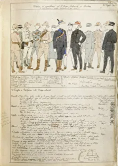 Uniforms of Royal Corp of Colonial troops of Kingdom of Italy in Eritrea, color plate Uniforms of Royal Corp of Colonial troops of Kingdom of Italy in Eritrea, color plate