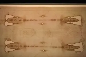 Turin Shroud Prints: Detail of Shroud of Turin Print