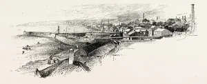 Prints of Kirkcaldy, From The South-east, UK. A Town And Former Royal Burgh In Fife, On The East Coast Of Scotland Map Prints: Kirkcaldy Print: A South-east View of the Town
