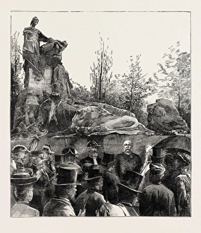 The Unveiling Of The Waterloo Monument In The Evere Cemetery The Unveiling Of The Waterloo Monument In The Evere Cemetery