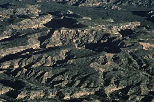 USA, Arizona, Saguaro National Park, Aerial view of rock formations USA, Arizona, Saguaro National Park, Aerial view of rock formations