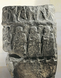 Victory stele of Sargon, from Susa, diorite Victory stele of Sargon, from Susa, diorite