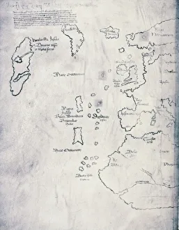 Vinland Map, oldest map of Greenland and Northern America areas discovered by Norse Vinland Map, oldest map of Greenland and Northern America areas discovered by Norse