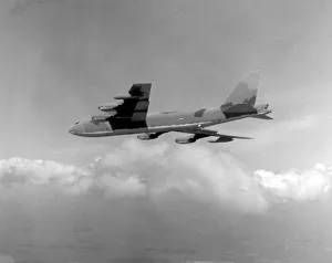 Vintage image of camouflaged B-52 Vintage image of camouflaged B-52