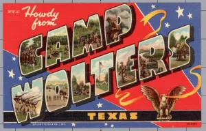 Prints of Greeting Card from Camp Wolters. ca. 1942, Texas, USA, Greeting Card from Camp Wolters Vintage Postcard Prints: Greeting Card Print from Camp Wolters, Texas, 1942