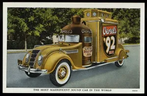 Prints of Sound Car for Oertel Brewing Company. ca Vintage Postcard Prints: Sound Car for Oertel Brewing Company Print