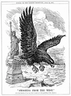 World War I: American eagle swooping to guard the Atlantic World War I: American eagle swooping to guard the Atlantic