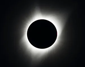 Print of 2017 Total Solar Eclipse above Madras, Oregon