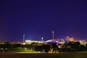 Adelaide Oval at night. South Australia