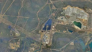 Aerial view, Australia, City, Cityscape, Construction Road, Myuna Bay, New South Wales Aerial view, Australia, City, Cityscape, Construction Road, Myuna Bay, New South Wales