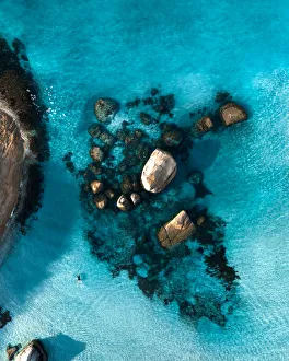 Aerial View of Greens Pool Denmark Western Australia - 4K DRONE Aerial View of Greens Pool Denmark Western Australia - 4K DRONE