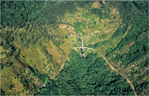Aerial view of Kuranda railway, North Queensland, Australia Aerial view of Kuranda railway, North Queensland, Australia