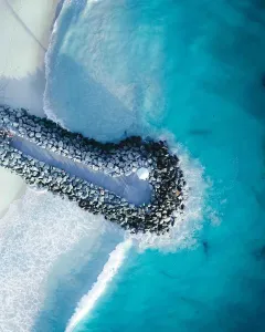 Australia Beachlife Drone Photography Print