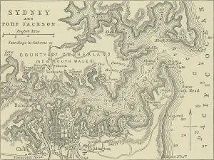 Prints of Copyright has expired on this artwork. From my own archives, digitally restored Map Prints: Historic Sydney Harbour Print