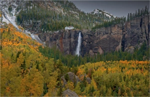 Bridalveil falls, Telluride, Colorado, south western United States of America Bridalveil falls, Telluride, Colorado, south western United States of America