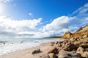A Bright Sunny Day with Blue Sky at Maslin Beach, Onkaparinga, Fleurieu Peninsula A Bright Sunny Day with Blue Sky at Maslin Beach, Onkaparinga, Fleurieu Peninsula