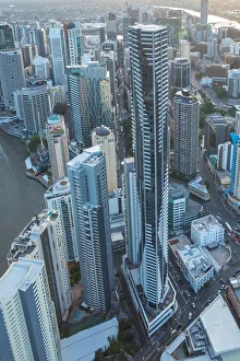 Brisbane CBD- a Bird's eye-view - an aerial shot taken from a helicopter III Brisbane CBD- a Bird's eye-view - an aerial shot taken from a helicopter III