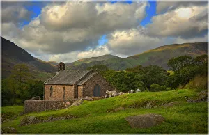 A Chapel in the valley, Lakes district, Cumbria, England A Chapel in the valley, Lakes district, Cumbria, England
