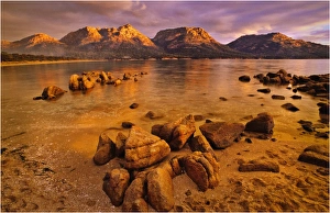 Dusk in Coles bay on the Freycinet Peninsular, East coast of Tasmania Dusk in Coles bay on the Freycinet Peninsular, East coast of Tasmania