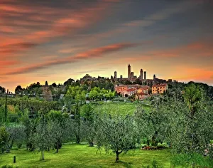 Dusk at San Gimignano