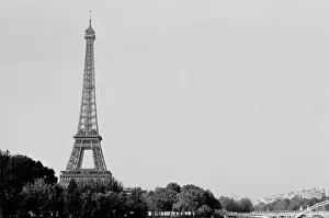 French Capital City Landmarks Prints: Eiffel Tower Paris