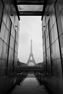 French Culture Travel Destinations Prints: Eiffel Tower and wall for peace