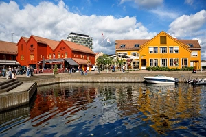 The Fish Wharf (Fiskebrygga), Kristiansand, Vest-Agder County, Southern Norway The Fish Wharf (Fiskebrygga), Kristiansand, Vest-Agder County, Southern Norway