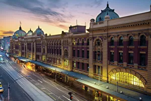 Flinders street station the iconic landmark of Melbourne Flinders street station the iconic landmark of Melbourne