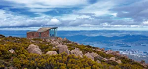 Hobart top view from Mt Wellington, Tasmania Hobart top view from Mt Wellington, Tasmania