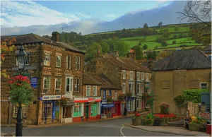 Prints of Pateley Bridge, Yorkshire, England, United Kingdom Yorkshire Prints: Pateley Bridge Print, Yorkshire Landscape