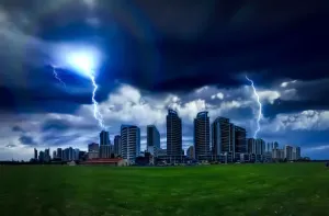 Perth Lightning Strike Print